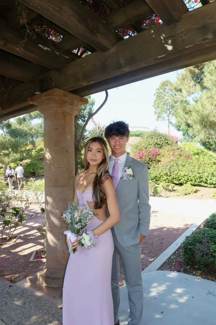 Sweet Lilac Sweetheart Neck Mermaid Prom Dress With Side Cutout AD868