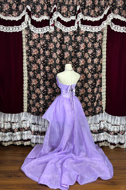 Glam A-Line Birthday Party Outfit Strapless Handmade Flowers Hi-Lo Length Homecoming Dress AP2430