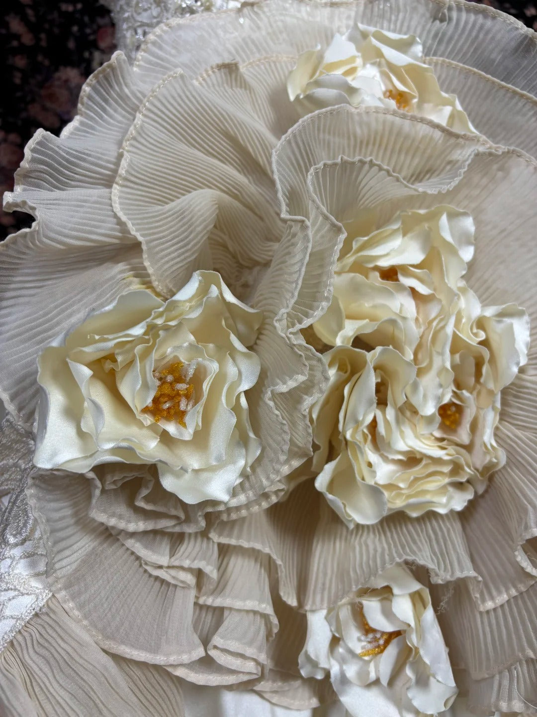 Vintage A-Line Sweetheart Neck Evening Gowns Sequins Beading Crystals Handmade Flowers Prom Dress AP2436