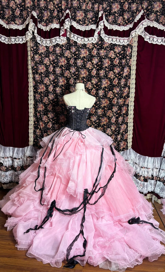 Detachable Spaghetti Strap A-Line Floral Evening Gowns Crystals Beaded Appliques Prom Dress AP2572