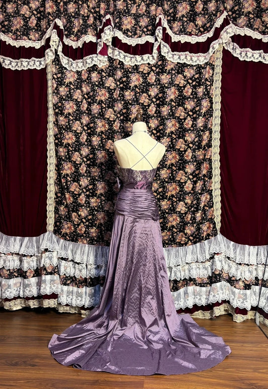 Cute Spaghetti Strap Sheath Prom Dress Bow Beaded Sequins Formal Dresses AP2600