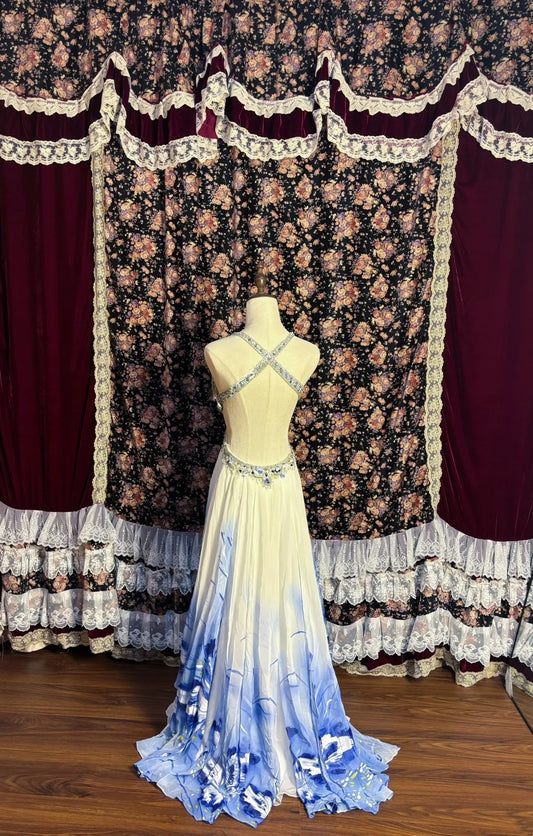 Dopamine Style Spaghetti Strap Sheath Prom Dress Appliques Beaded Sequins Crystals Formal Dresses AP2620