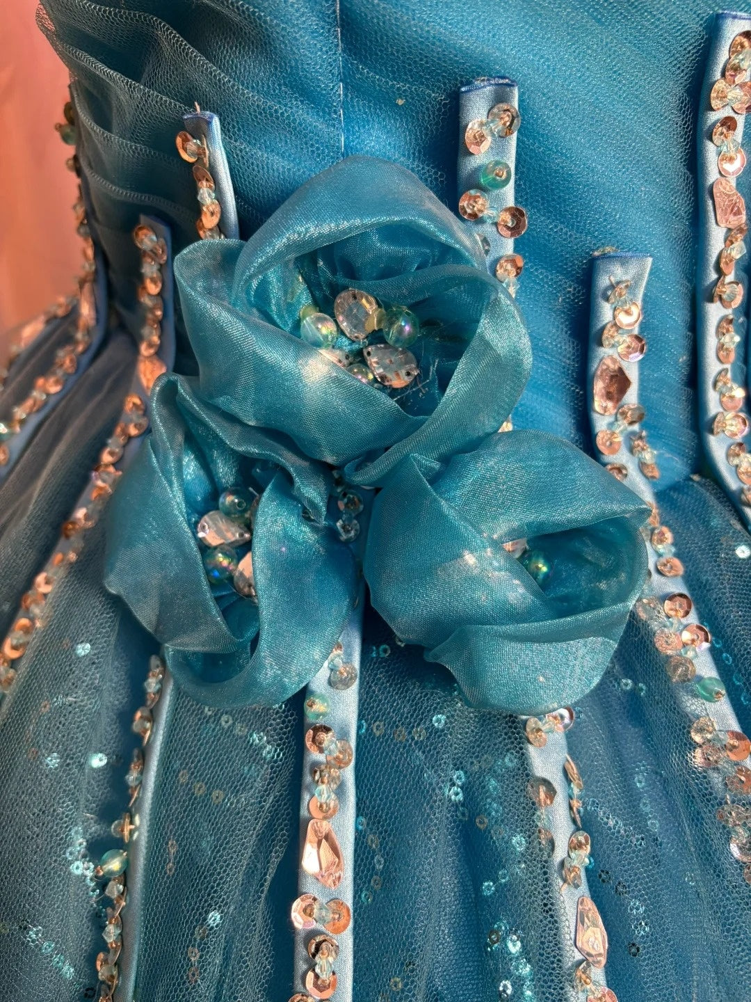 French Style One-Shoulder A-Line Evening Gowns Sequins Beaded Crystals 3D Flowers Prom Dress AP2684