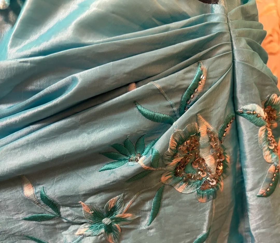 Alluring Spaghetti Strap Mermaid Prom Dress Embroidery Sequins Formal Dresses AP2727