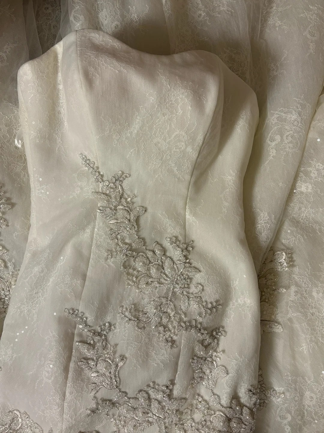 Stylish Mermaid Strapless Bridal Gowns Beading Appliques Sequins Long Wedding Dress AP2749