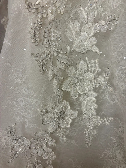 Stylish Mermaid Strapless Bridal Gowns Beading Appliques Sequins Long Wedding Dress AP2749