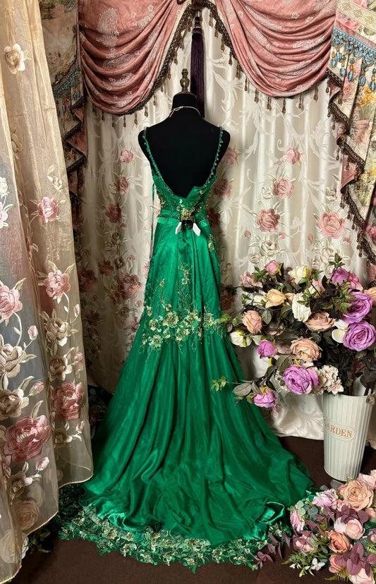 Sparkly Sweetheart Neck Mermaid Prom Dress Beading Appliques Crystals Formal Dresses AP2799