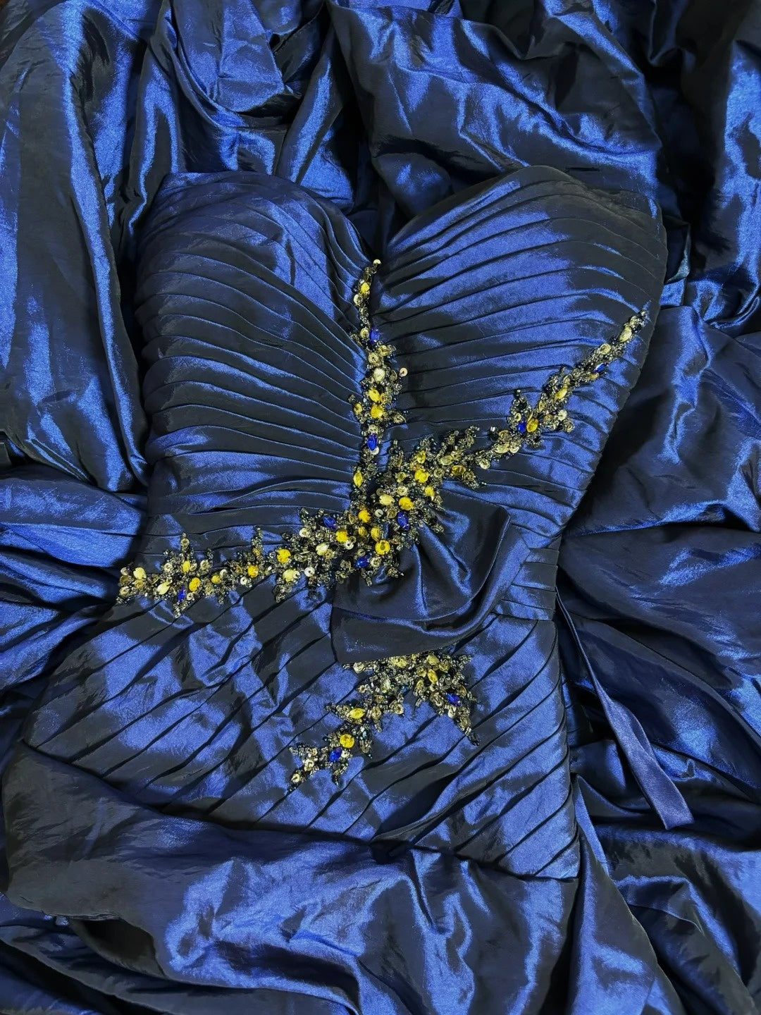 Sweet A-Line Strapless Sweet 16th Gown Rhinestone Beads Sequins Prom Dress AP2828