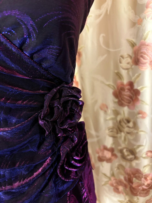 Classical V Neck A-Line Birthday Dresses Handmade Flowers Homecoming Dress AP2880