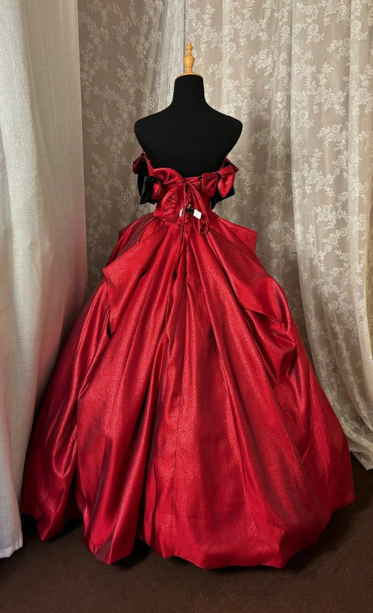 Hot Girls Off Shoulder A-Line Evening Gowns Bows Crystals Prom Dress AP3028