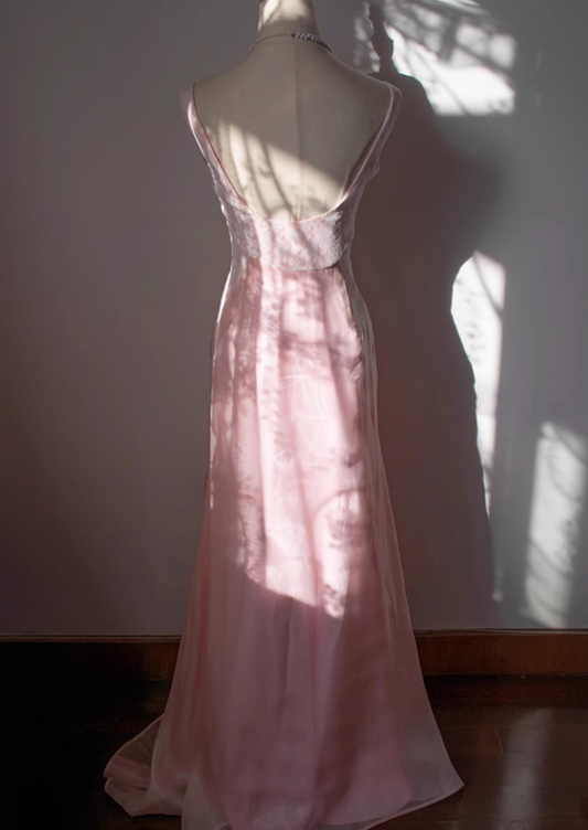 Sexy Spaghetti Strap Sheath Evening Gowns Appliques Beads Lace Ruched Prom Dress AP3128