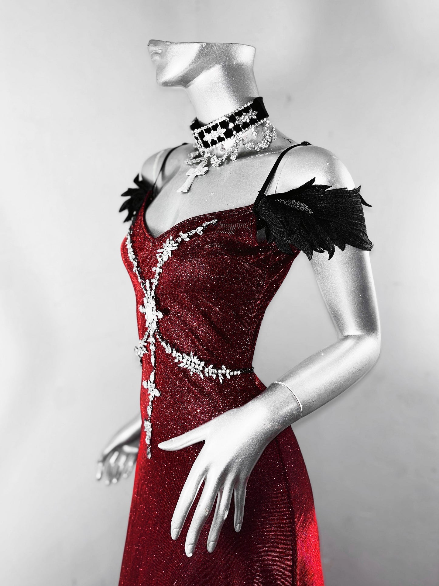 Sexy Off-Shoulder Sheath Maxi Dress Sequins Rhinestones Floor-Length Prom Dress AP3180