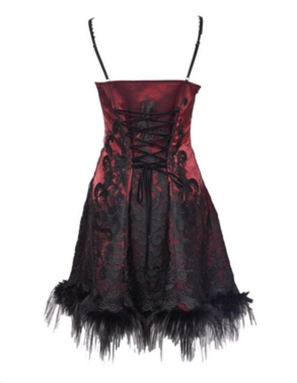 Luxurious Spaghetti Straps A-Line Birthday Gowns Appliques Bow Feather Homecoming Dress AP3194