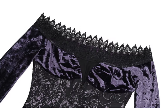 Sweet Off Shoulder Sheath Evening Dresses With Slit Lace Appliques Long Sleeve Prom Dress AP3200