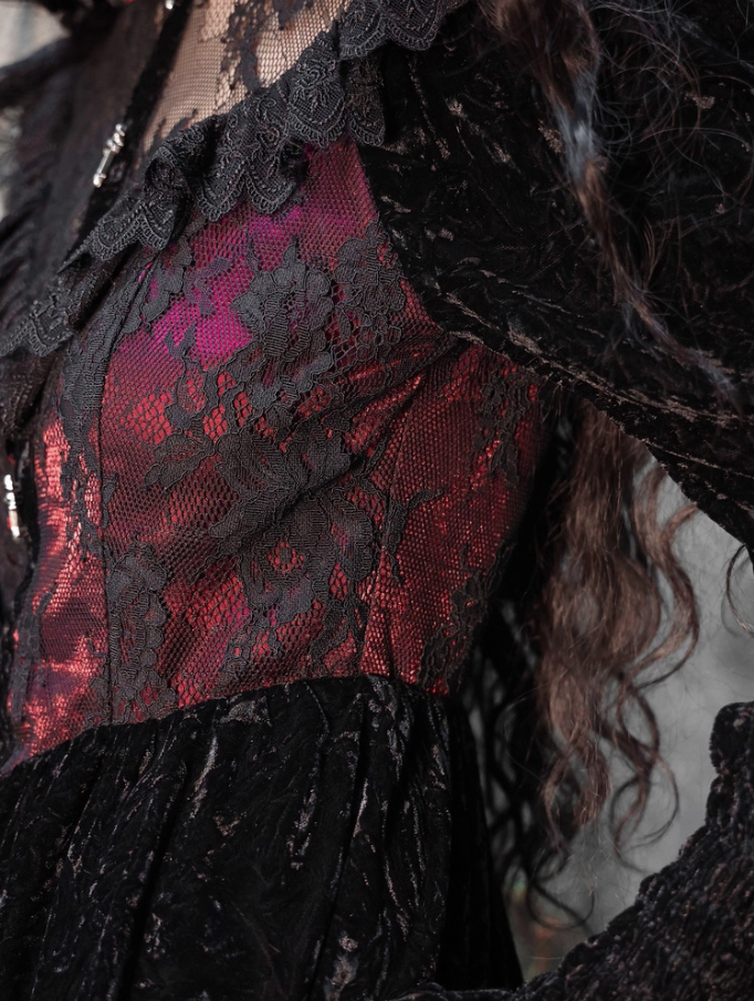 Alluring Jewel Neck A-Line Birthday Gowns Long Sleeve Bows Lace Velvet Homecoming Dress AP3206