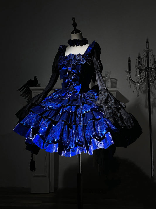 Bling A-Line Square Neck Long Sleeve Birthday Gowns Sequins Handmade Flowers Bows Homecoming Dress AP3276