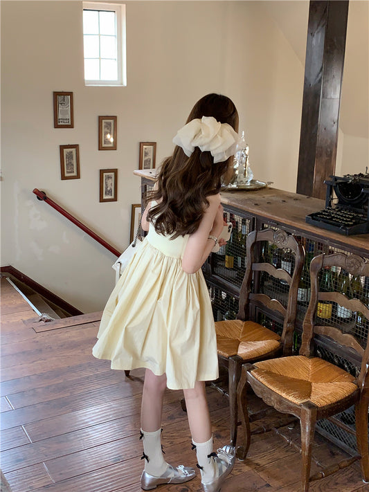 Luxurious Spaghetti Strap A-Line Mini Dress Cute Parties Outfit Everyday Wear Short Dress AP3525