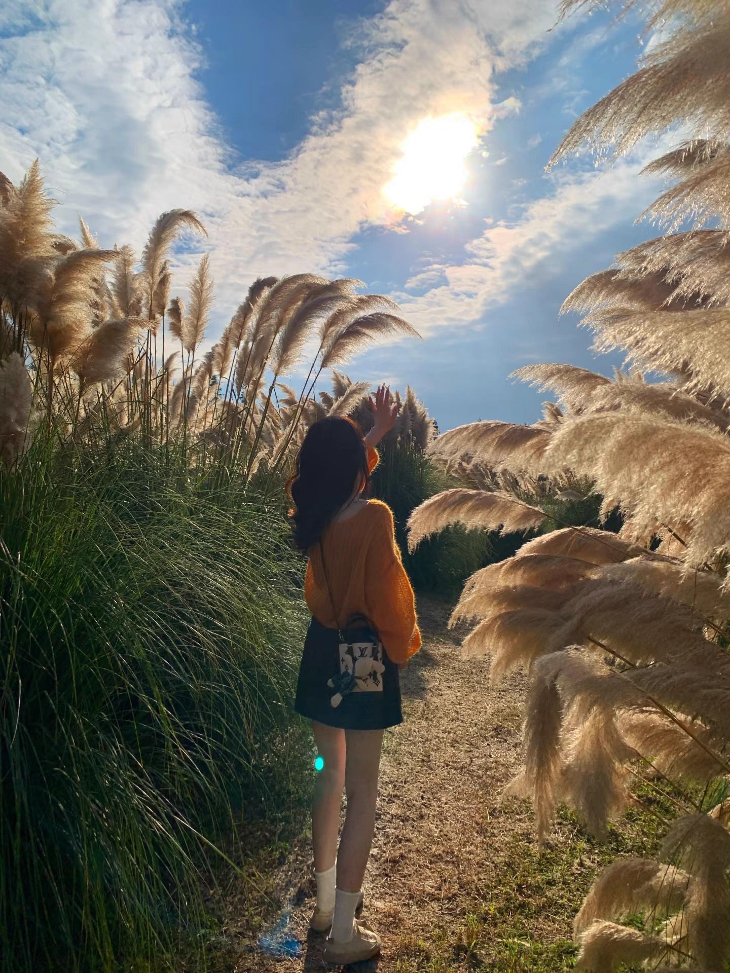 Vibrant Oversized Sweater Bodycon Mini Skirt Vogue Knitted Long Sleeve Jewel Neck Short Dress AP3690