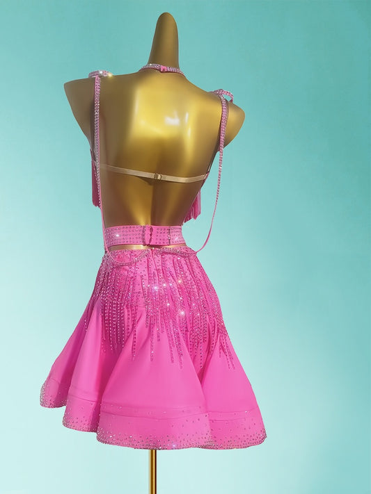 Stunning Spaghetti Strap A-Line Birthday Gowns Vibrant Beading Tassel Sequins Homecoming Dress AP3970