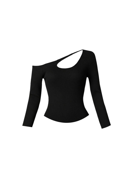 Boho-Inspired Cutout Sheath Asymmetric Neck Midi Dress Vintage Long Sleeve 2-Piece Set Long Dress AP4141