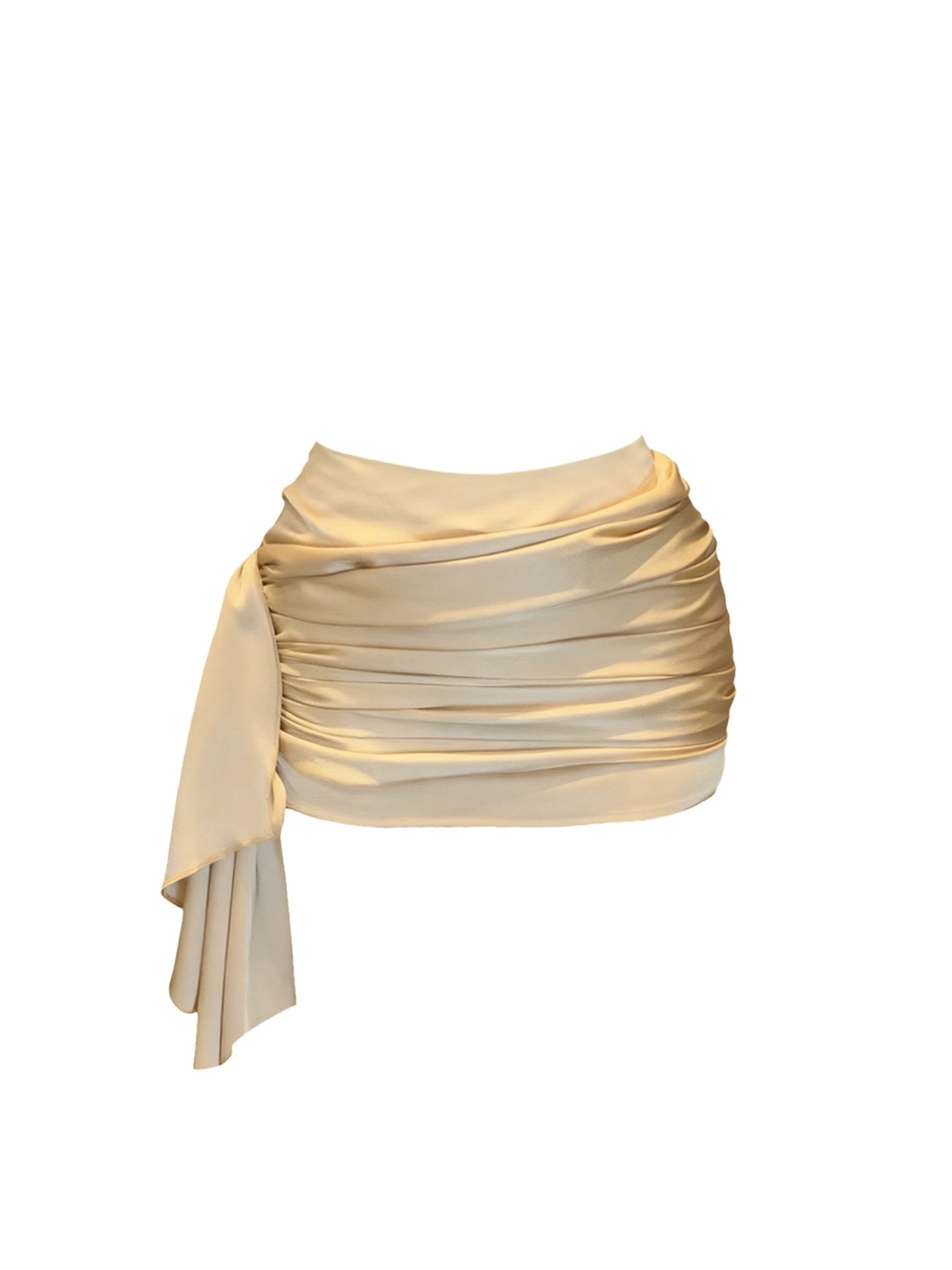 Simple 2-Piece Set Bodycon Ruched Mini Skirt Spaghetti Strap Splicing Lace Bodice Sequins Design Short Dress AP4182