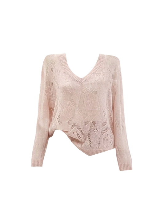 Superb V Neck Long Sleeve Mini Skirt Glittering 2-Piece Set Bodycon Sequins Design Short Dress AP4215