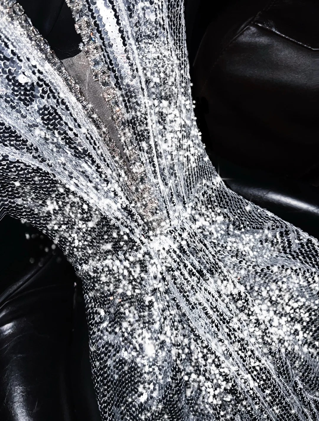 Stunning Mermaid Halter Neck Formal Dresses Sparkly Sequins Rhinestones Prom Dress AP4459