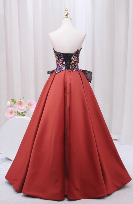 Avant-Garde A-Line Off-Shoulder Sweet 16th Evening Dresses Sequins Embroidery Prom Dress AP4508
