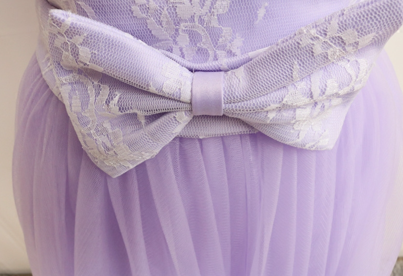 Ornate A-Line Strapless Birthday Dresses Bow Lace Tulle Homecoming Dress AP4726