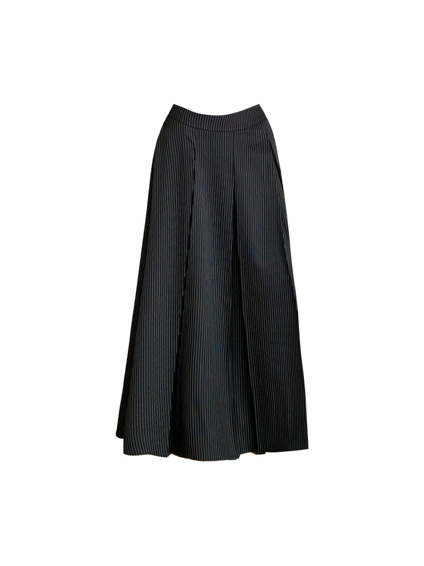 Graceful Cutout Halter Neck Black & White Striped Maxi Dress Trendy 2-Piece Set Knot Top Flowy A-Line Long Dress AP4802