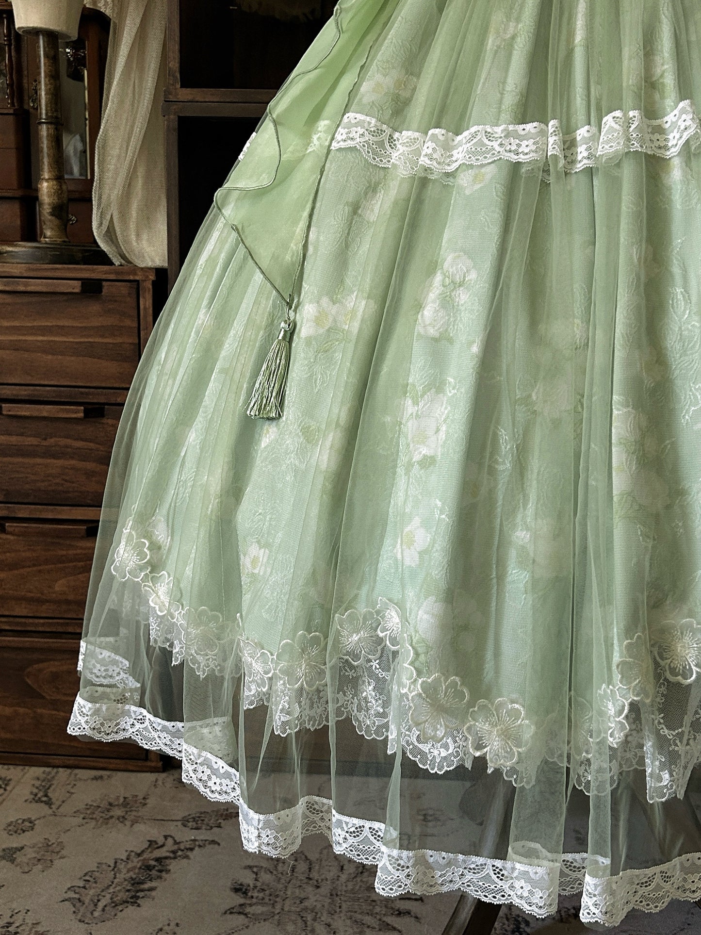 Glam A-Line Off Shoulder Jacquard Sweet 16th Gowns Handmade Flowers Bows Lace Beaded Prom Dress AP4815