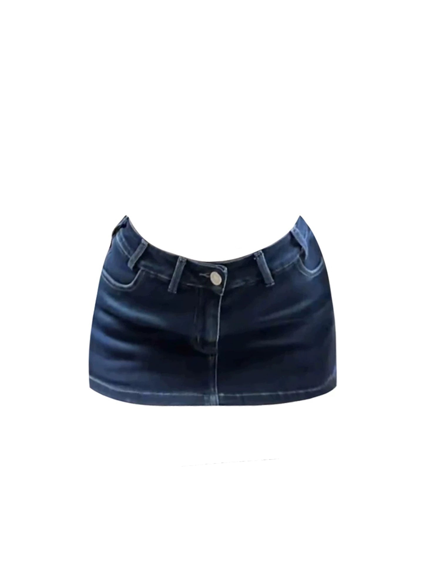 Amazing Metal-Clip Spaghetti Strap Top Dark Wash Denim Mini Skirt Vintage Print Corset Bodysuit Bodycon Short Dress AP5011