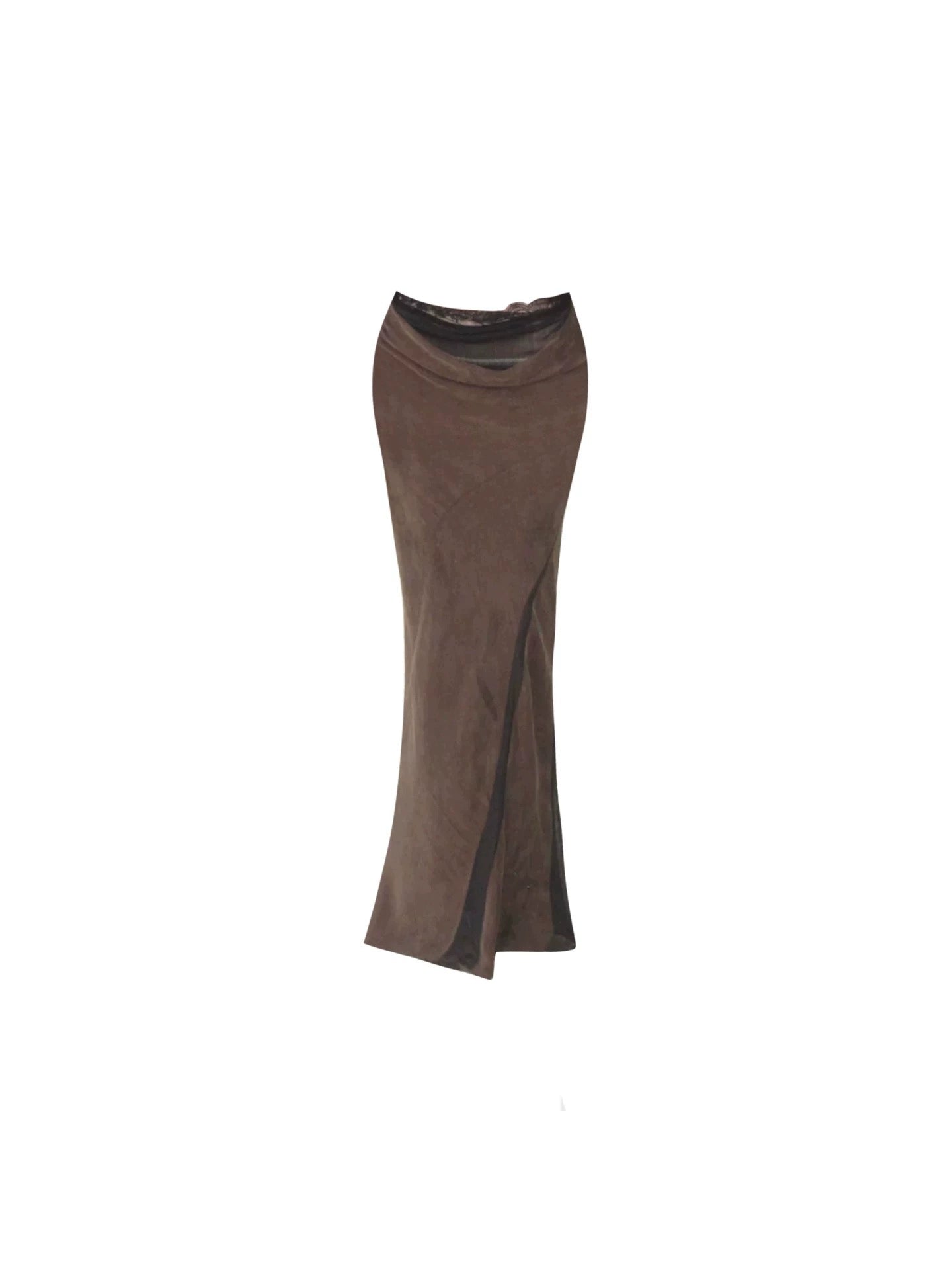 Boho-Style Purple Textured Top Dark Brown Maxi Dress Vintage Halter Neck Sheath 2-Piece Long Dress AP5091