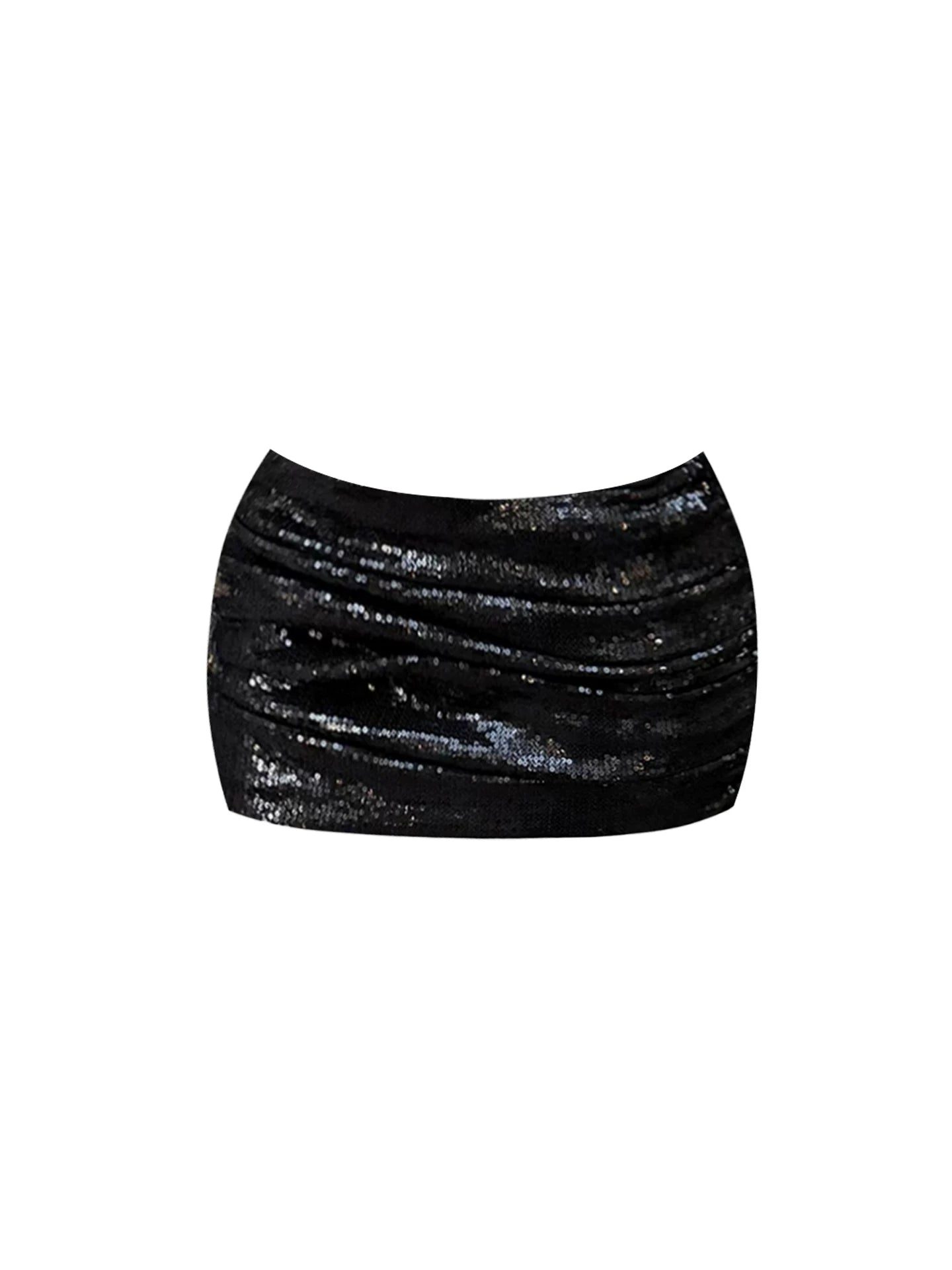 Amazing V Neck Buttoned Front Blazer Sequin Mini Skirt Trendy Black Two-Piece Set Bodycon Short Dress AP5579