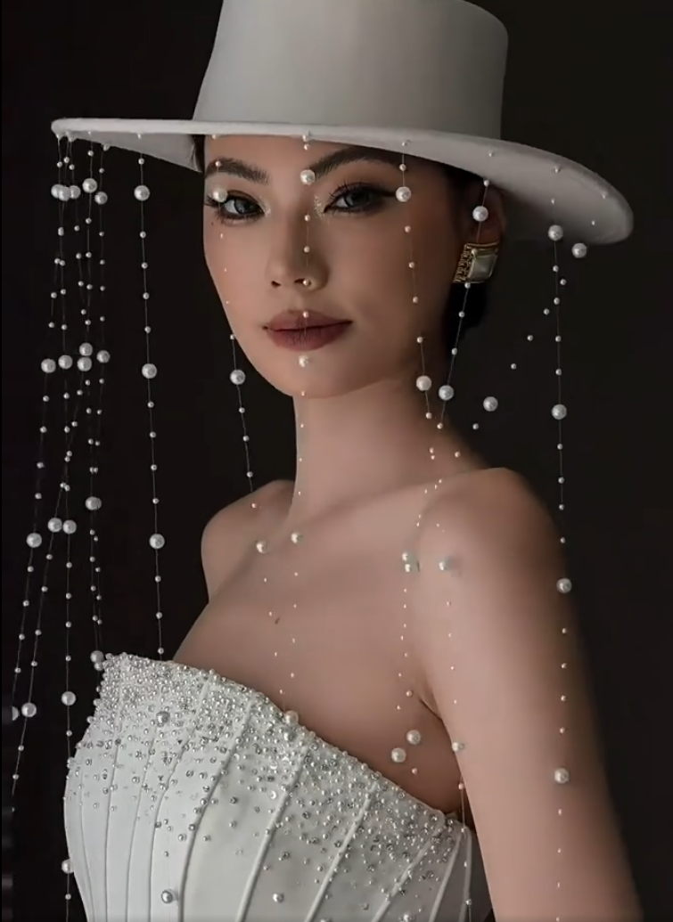 Standout Strapless Mermaid Wedding Dress With Scarf Sequins Satin Bridal Outfit AP7070