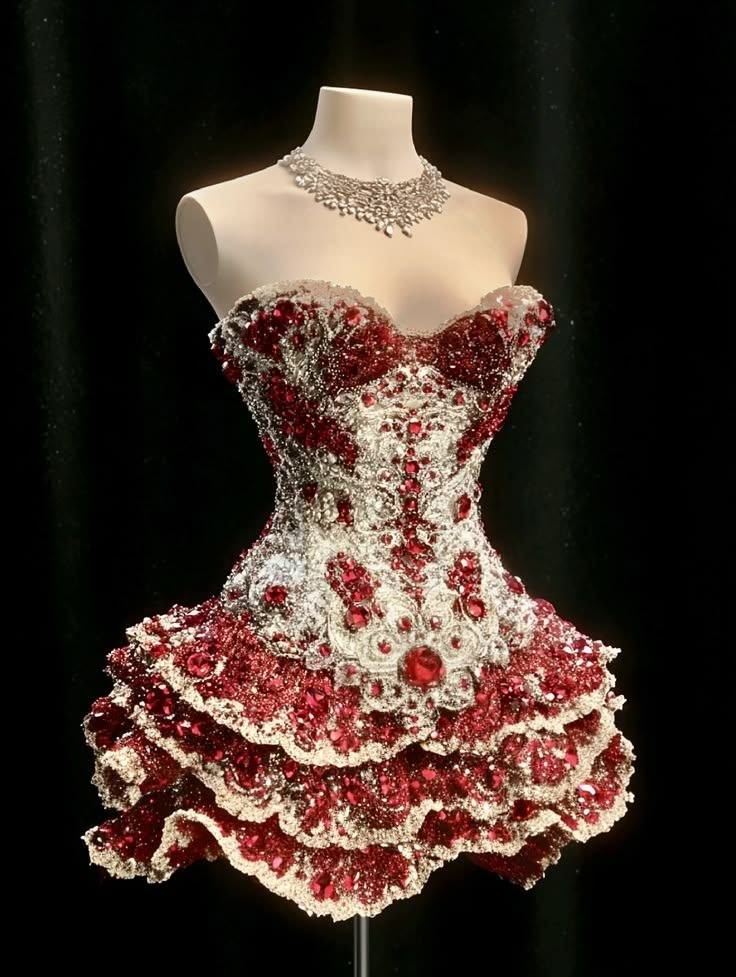 Luxury Red Strapless Sweetheart Heavy Rhinestone Beaded A Line Short Homecoming Dress AS3082