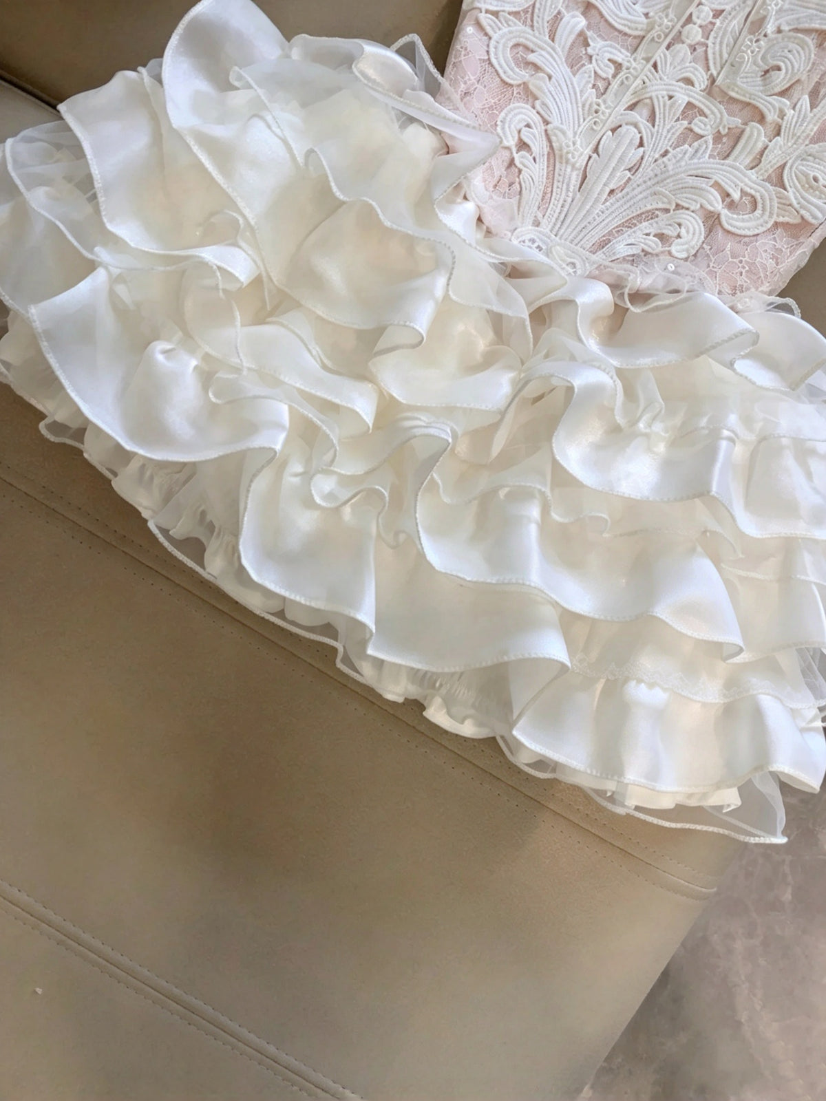 Romantic Pink White Lace Spaghetti Straps Sweetheart Corset A Line Short Homecoming Dress Birthday Dress With Shrug Set AS3260