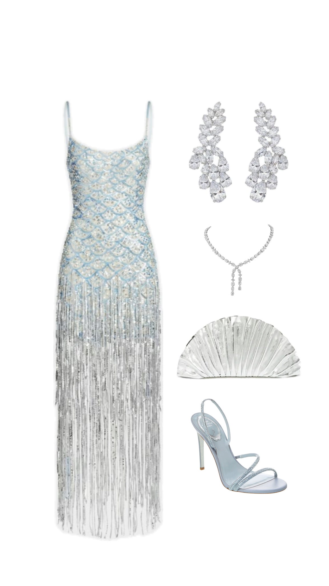 Glam Light Blue Spaghetti Straps Sequin Fringe Bodycon Short Homecoming Dress Birthday Dress AS3339