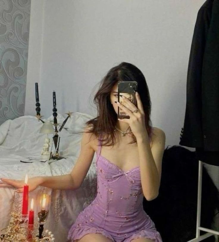 Sweet Lavender Spaghetti Straps Bow Floral Embroidery Bodycon Short Homecoming Dress Birthday Dress AS3440