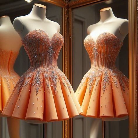 Opulent Orange Sweetheart Neck Beaded A-Line Short Homecoming Dress AS567