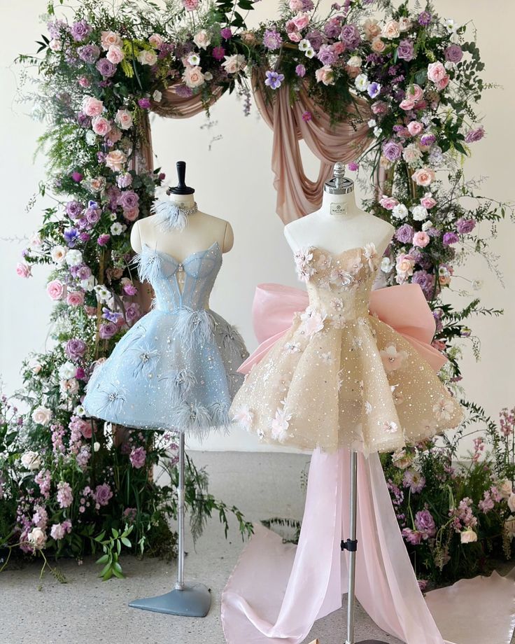Enchanting Blush Sweetheart A Line Short Homecoming Dress With 3D Floral Applique & Oversized Bow AS704