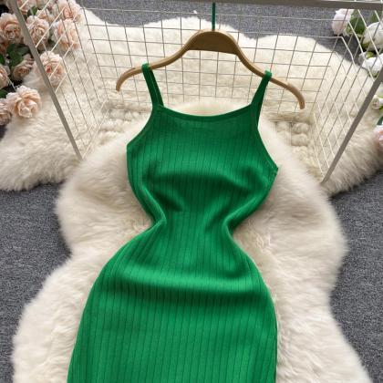 Simple Spaghetti Strap Dress AP0006