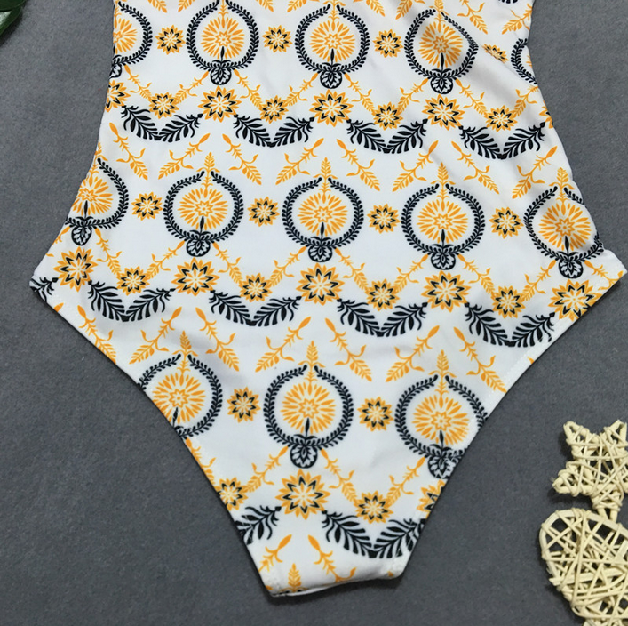New Fashion Vintage Printed Bikini One-piece for Women AP000111