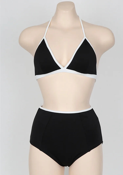 Stylish Pink High-waist New Fashion Bikini Set For Women AP000123