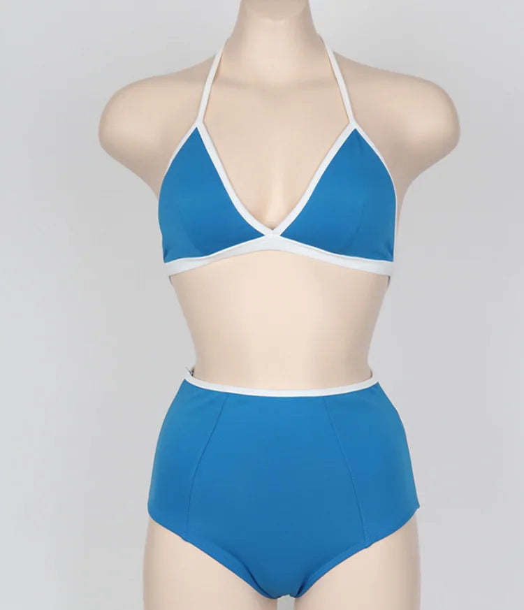 Stylish Pink High-waist New Fashion Bikini Set For Women AP000123