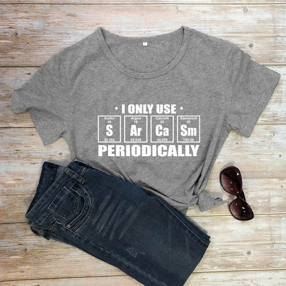 Sarcasm Elements Periodic Table Funny T-shirt AP000154