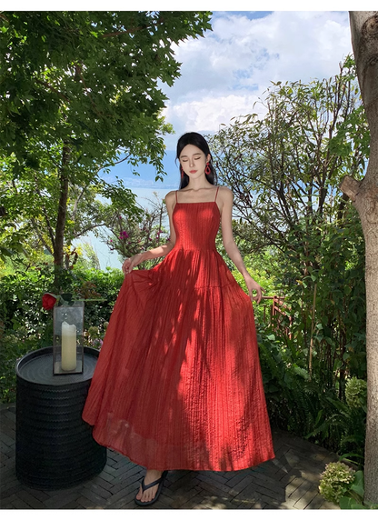 New Elegant Women Sexy Backless Beach Spaghetti Strap Dress  AP0258