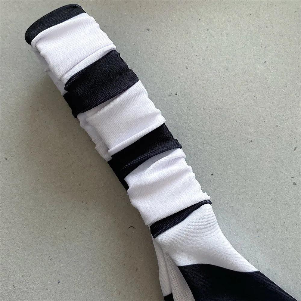 Simple Fashion Black And White Striped Bandeau Bikini Set Swimsuit AP000138