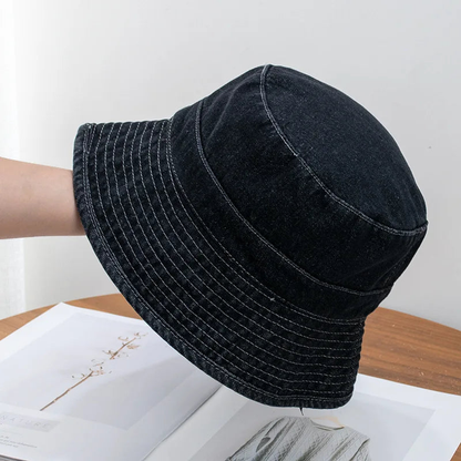 Denim Bucket Hat Unisex Casual Outdoor Style AP00233
