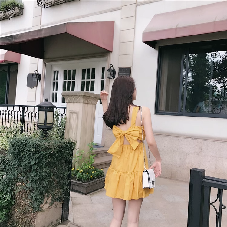 New Fashion Sleeveless Backless Beach Slim Spaghetti Strap Dress  AP0243